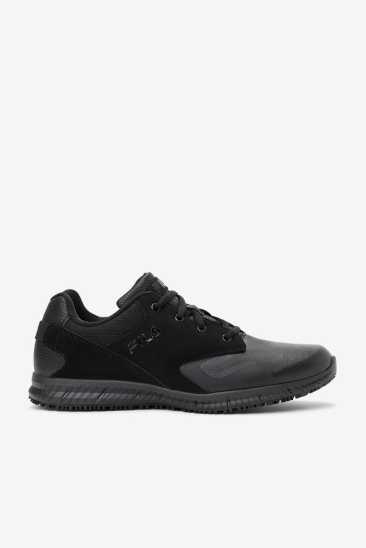 Fila Homme Memory Layers Slip Resistant Shoe Blk/Blk/Blk Fila France NBX-491726